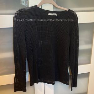 Wilfred/Aritzia Cotton Mesh Long Sleeve